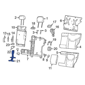 Jeep OE - Rear Center Seat Back Frame Bracket