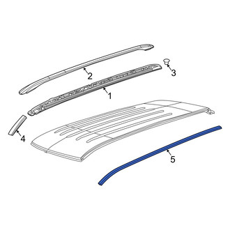 Jeep OE - Right Roof Molding