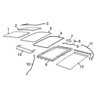 Jeep OE - Roof - Sunroof (With Sunroof), (MP Body Code)