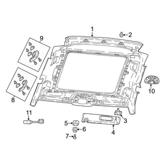 Jeep OE - Roof - Headliner (With Sunroof), (MP Body Code)