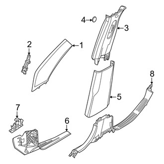 Jeep OE - Pillars, Rocker & Floor - Interior Trim (MP Body Code)