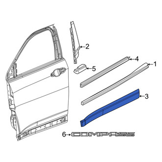 Jeep OE - Front Left Door Molding