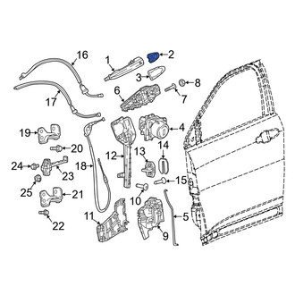 Jeep OE - Front Right Exterior Door Handle Cover