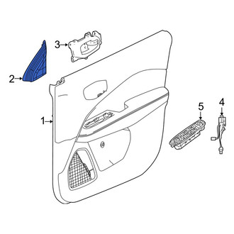 Jeep OE - Front Left Door Mirror Trim Ring