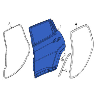 Jeep OE - Rear Left Door Shell