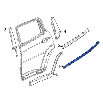 Jeep OE - Rear Left Door Belt Molding