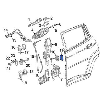 Jeep OE - Rear Left Door Lock Striker Plate Spacer