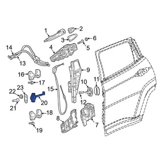 Jeep OE - Rear Door Check