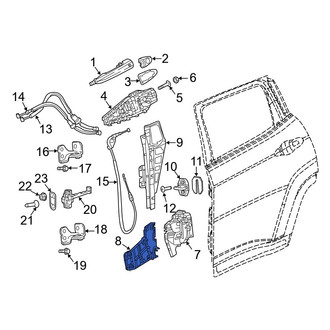 Jeep OE - Right Door Latch Bracket