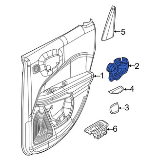 Jeep OE - Front Left Inner Interior Door Handle