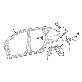 Jeep OE - Rear Left Door Lock Striker Plate
