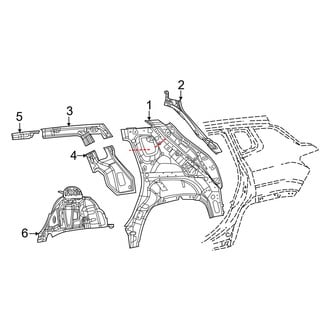 Jeep OE - Quarter Panel - Inner Structure (MP Body Code)