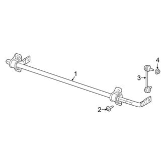 Jeep OE - Rear Suspension - Stabilizer Bar & Components (FWD)
