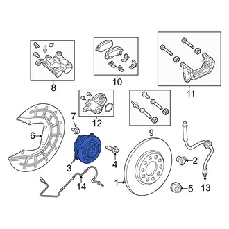 Jeep OE - Front Wheel Bearing and Hub Assembly