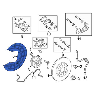 Jeep OE - Rear Left Brake Dust Shield