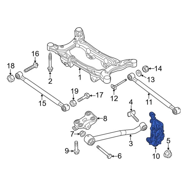 Jeep OE 68291105AE Rear Left Suspension Knuckle