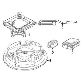 Jeep OE - Rear Body & Floor - Jack & Components (MP Body Code)