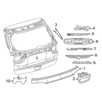 Jeep OE - Lift Gate - Exterior Trim