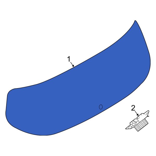 Jeep OE 55112804AC Rear Liftgate Glass