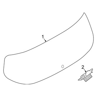 Jeep OE - Lift Gate - Glass (Latitude / Limited / Sport / Trailhawk MP Body Code)