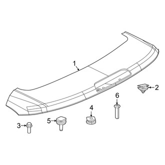 Jeep OE - Lift Gate - Spoiler (MP Body Code)