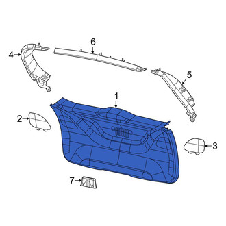 Jeep OE - Rear Left Upper Liftgate Trim