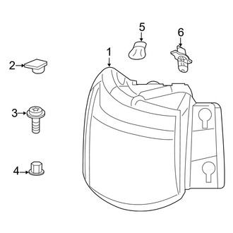 Jeep OE - Rear Lamps - Tail Lamps (W/O LED), (MP Body Code)