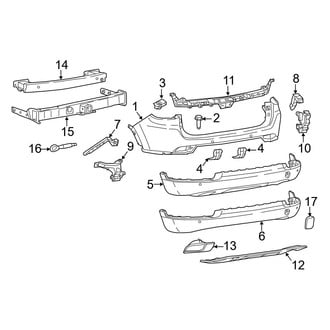 Jeep OE - Rear Bumper - Bumper & Components