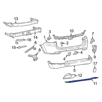 Jeep OE - Rear Bumper Cover Spacer Panel