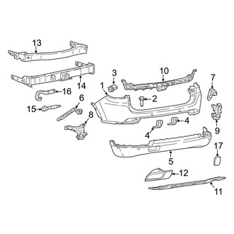 Jeep OE - Rear Bumper - Bumper & Components (Trailhawk)