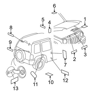 Jeep OE - Information Labels - Labels