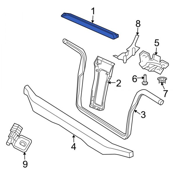 Radiator Support Tie Bar