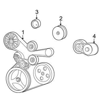 Jeep OE - Cooling - Belts & Pulleys (2.4L)