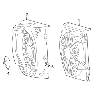 Jeep OE - Cooling Fan (Electrical Fan), (Limited / Sport 3.7L)