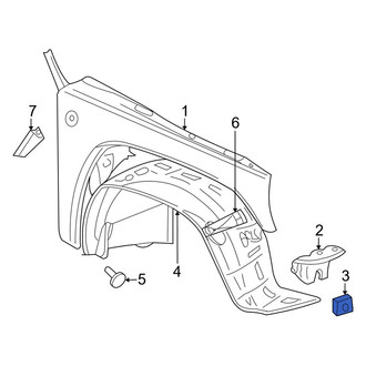 Jeep OE - Fender Support Nut