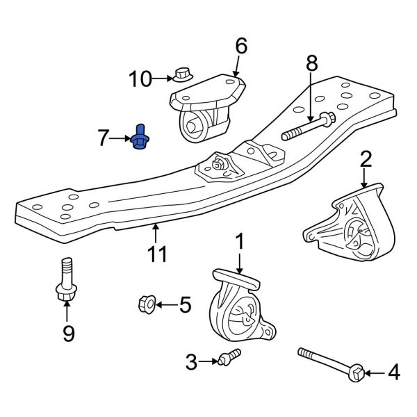 Manual Transmission Mount Bolt