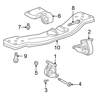 Jeep OE - Engine & Transmission Mounting (4WD 3.7L Standard Tr)