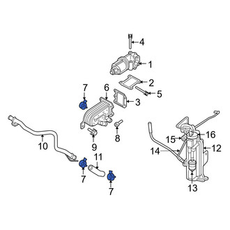 Jeep OE - Exhaust Gas Recirculation (EGR) Cooler Clamp