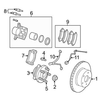 Jeep OE - Front Suspension - Brake Components