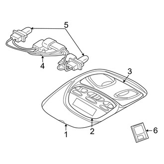 Jeep OE - Overhead Console (Automatic Tr)