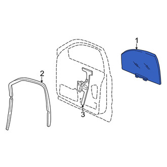 Jeep OE - Rear Left Door Glass