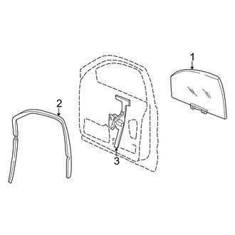 Jeep OE - Front Door - Glass & Hardware