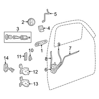 Jeep OE - Front Door - Lock & Hardware
