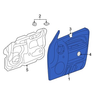 Jeep OE - Front Left Inner Door Interior Trim Panel