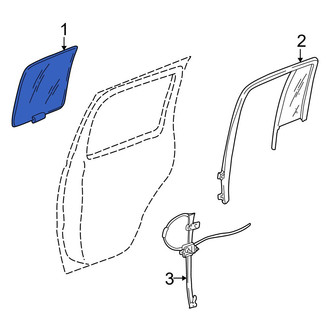 Jeep OE - Front Left Door Glass