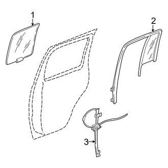 Jeep OE - Rear Door - Glass & Hardware