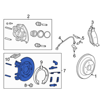 Jeep OE - Rear Right Parking Brake Assembly
