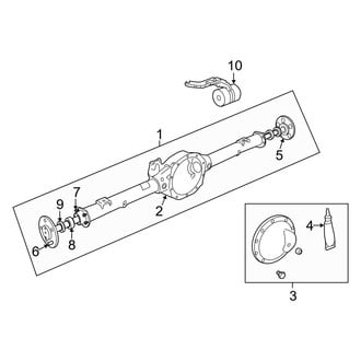 Jeep OE - Rear Suspension - Axle Housing (4WD)