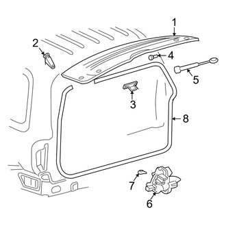 Jeep OE - Lift Gate - Lift Glass