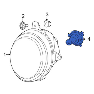 Jeep OE - Front Headlight Bulb